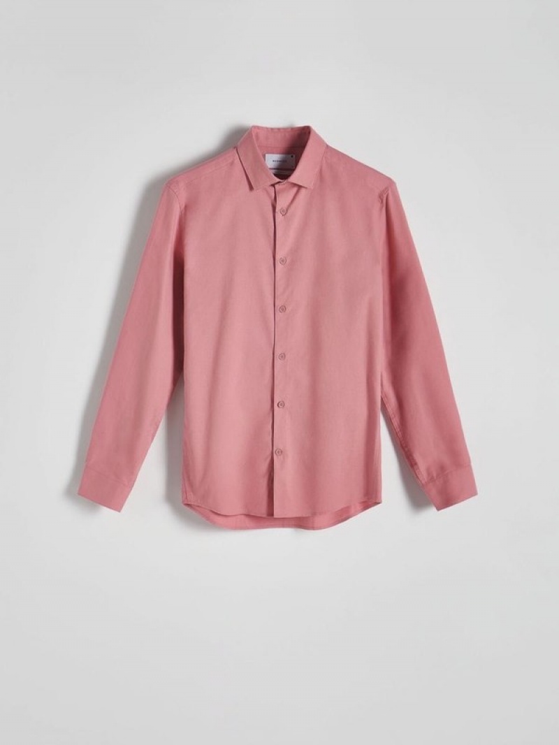 Rose Men's Reserved Regular Fit Cotton Rich Shirts | 78046XJWR