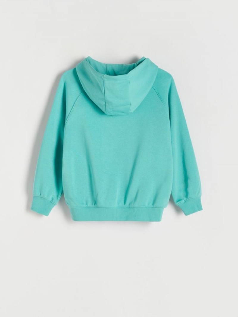 Turquoise Boys' Reserved Oversized Sweaters | 73458OXVU