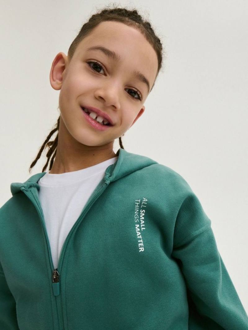 Turquoise / Green Boys' Reserved Classic Sweaters | 40936QKCG